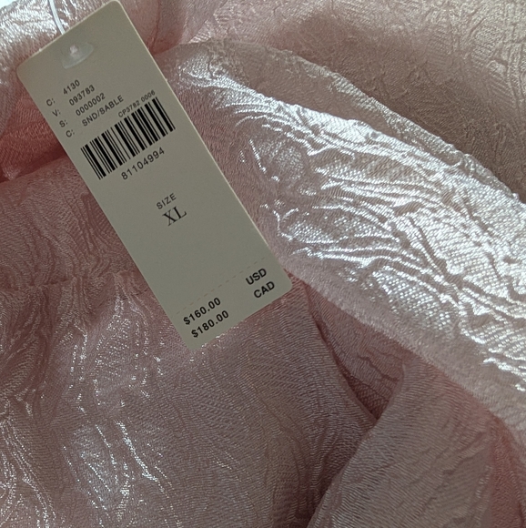 Anthropologie Pink Puff Sleeve Textured Dress - Picture 6 of 6